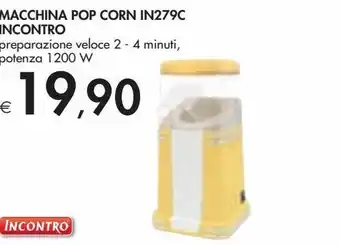 Bennet Macchina pop corn in279c incontro offerta