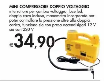 Bennet Mini compressore doppio voltaggio offerta