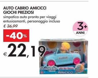 Auto cabrio amicicci giochi preziosi