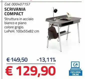 Scrivania compact