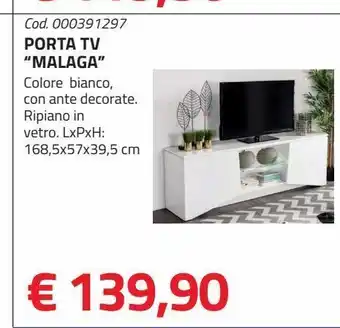 Eurobrico Porta tv "malaga" offerta
