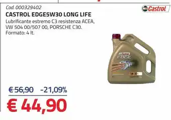 Castrol edge5w30 long life