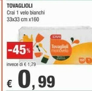 Crai Tovaglioli offerta
