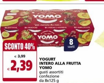Il Gigante Yogurt  intero alla frutta yomo offerta