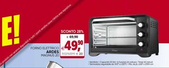 Il Gigante Forno elettrico ardes offerta
