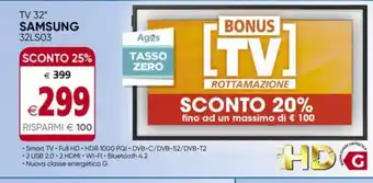Il Gigante Tv 32'' samsung 32ls03 offerta