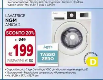 Il Gigante Lavatrice ngm amica 2 offerta