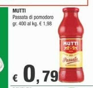 Crai Mutti Passata di pomodoro offerta