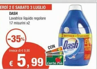 Crai Dash Detersivo lavatrice offerta