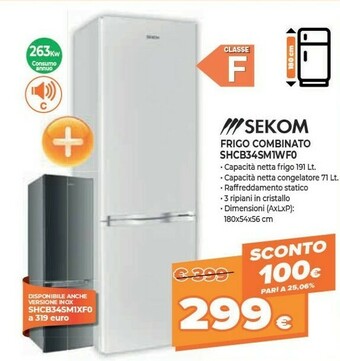 Expert Sekom Frigo Combinato SHCB34SM1WF0 offerta