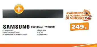 Expert Samsung HW-M550/ZF Altoparlante Soundbar 3.1 Canali 340 W Nero offerta