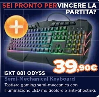 Expert Trust GXT 881 ODYSS Tastiera USB Tedesco Nero offerta