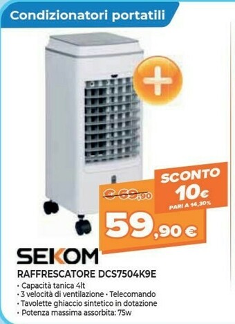 Expert Sekom Raffrescatore DCS7504K9E offerta