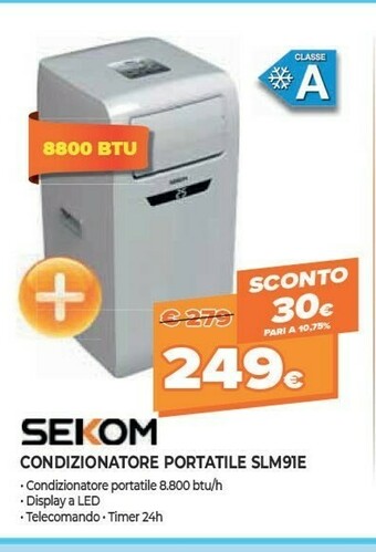 Expert Sekom Condizionatore SLM91E offerta