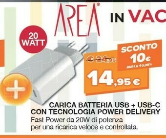 Expert Carica Batteria Usb + Usb-c Con Tecnologia Power Delivery offerta