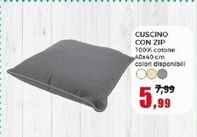 Happy Casa Cuscino Con Zip offerta