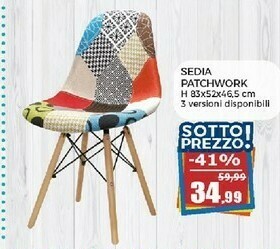 Happy Casa Sedia Patchwork offerta