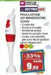 Happy Casa Dictro Lux Frullatore Ad Immersione 200w offerta