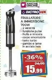 Happy Casa Dictro Lux Frullatore A Immersione 700w offerta