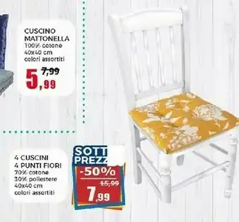 Happy Casa 4 Cuscini 4 Punti Fiori offerta