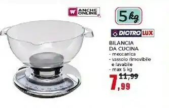 Happy Casa Dictro Lux Bilancia Da Cucina offerta