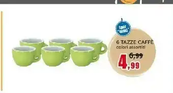 Happy Casa 6 Tazze Caffè offerta