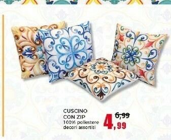 Happy Casa Cuscino Con Zip offerta