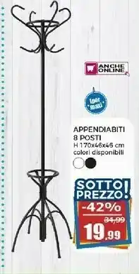 Happy Casa Appendiabiti 8 Posti offerta