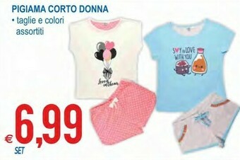 MD Discount Pigiama Corto Donna offerta