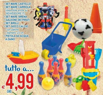 MD Discount Set Mare Castello offerta