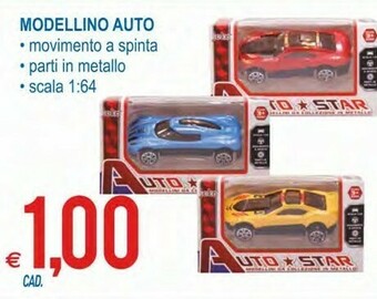 MD Discount Scala Modellino Auto offerta