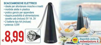 MD Discount Scacciamosche Elettrico offerta
