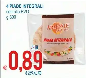 MD Discount Armonie Piade Integrali Con Olio Evo offerta
