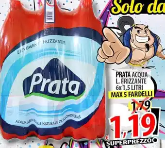 Il Genio Supermercato Prata Acqua L. Frizzante 6 x 1.5 Litri offerta