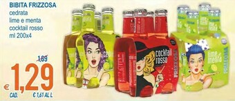 MD Discount Bibita Frizzosa Cedrata / Lime E Menta / Cocktail Rosso offerta