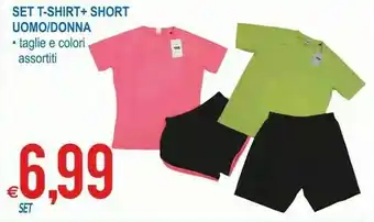 MD Discount Set T-Shirt + Short Uomo/Donna offerta