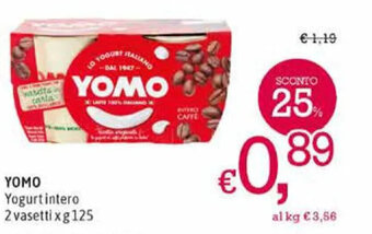 A&O Yomo Yogurt Intero 2 Vasetti x g 125 offerta