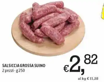 A&O Salsiccia Grossa Suino 2 Pezzi - g 250 offerta