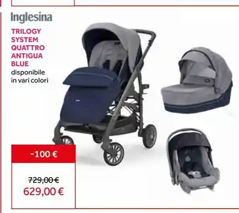 Prenatal Inglesina triogy system quattro antigua blue disponibile in vari colori offerta
