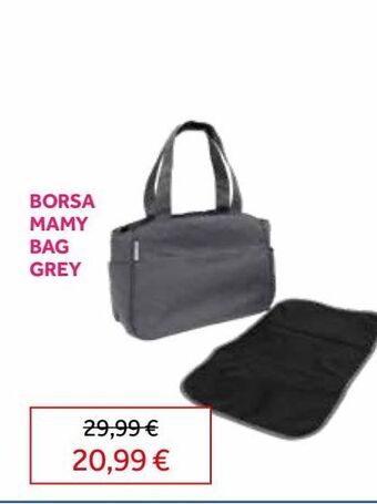 Prenatal Borsa mamy bag grey offerta
