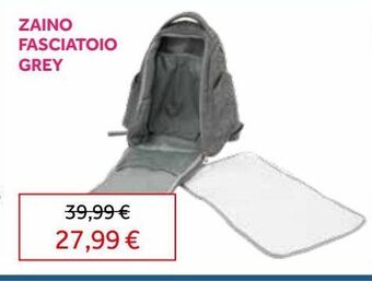 Prenatal Zaino fasciatoio grey offerta