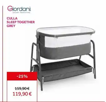 Prenatal Giordani culla sleep together grey offerta