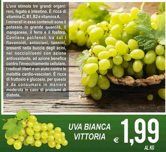 MD Discount Uva Bianca Vittoria offerta