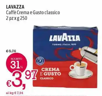 A&O Lavazza Caffè Creme e Gusto Classico 2 pz x g 250 offerta
