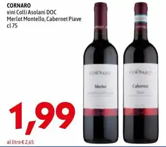 MEGA Cornaro Vini Colli Asolani DOC Merlot Montello, Cabernet Piave cl 75 offerta