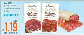 MD Discount La Fattoria Salame Corallina/Ventricina offerta
