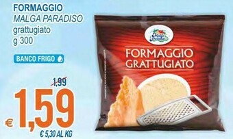 MD Discount Malga Paradiso Formaggio Grattugiato offerta