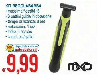 MD Discount Mxd Kit Regolabarba offerta
