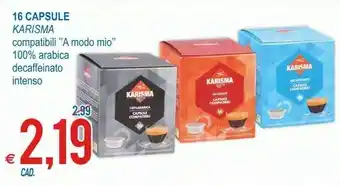 Karisma 16 Capsule Compatibili A Modo Mio