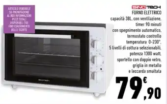 Sinotech Forno Elettrico 38L